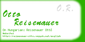 otto reisenauer business card